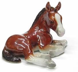 Northern Rose Clydesdale Foal Figurine