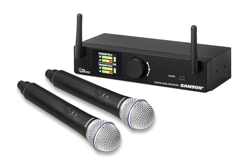 Samson Concert XD2 Two Channel Digital Wireless Handheld System - Great for Singers, Presenters, Worship Leaders and Karaoke -  SWSCRXDHH
