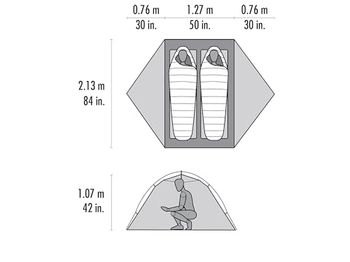 Carpa ligera MSR para 2 personas, 4 estaciones miniatura 5