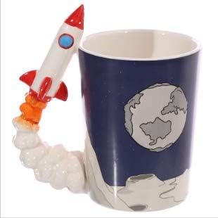 NOROC Ceramic Rocket Mug (Red Blue)