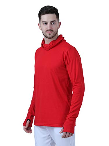 Image of Pause Solid Turtleneck Slim Fit Long Sleeve Men's T-Shirt