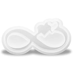 Yuanchu Silikonform Unendlichkeit Kerzenhalter Herz Bär