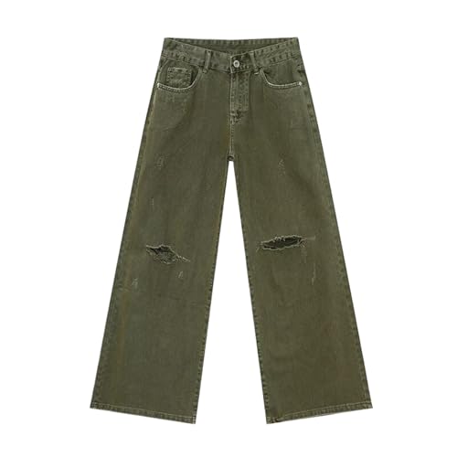 Men's Jean Vintage Men Autumn Solid Color Korean Straight Denim Pants