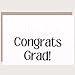 Braille Graduation Card Congrats Grad Large Print Accessible Graduation Card Inclusive Greeting Card Minimalist Handmade A2 Size 4.25 x 5.5