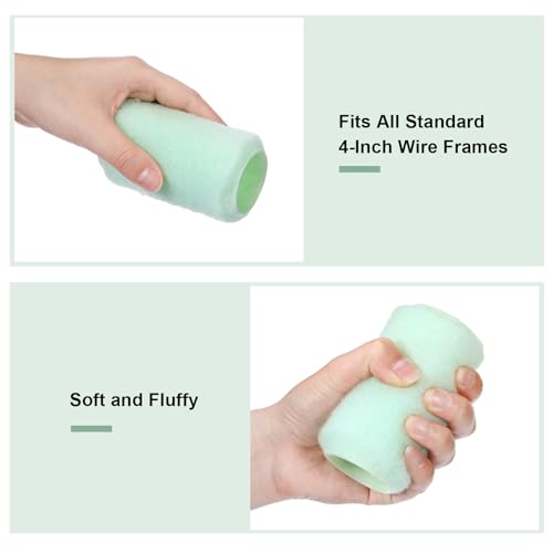 image for Gisafai 24 Pcs Paint Roller Covers Paint Rollers for Painting Walls Ro