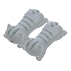 2Pcs Ergonomic Cartoon Kitten Mouse Wrist Rest Pad Comfortable Breathable Hand Support Cushion for Office Home Gaming and Travel Relieves Wrist Fatigue and Protects Joints