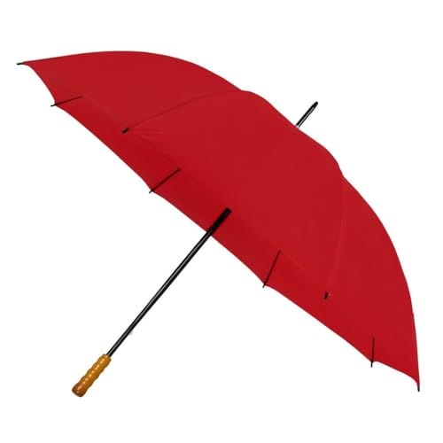 Parapluie de golf Falconetti rouge ultra résistant au vent à 8 baleines