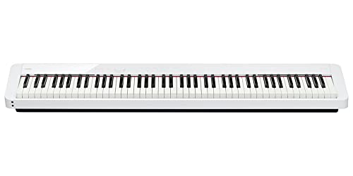 Image of Casio PX-S1100 Privia Digital Piano - White Bundle with CS-68 Furniture Stand, SP-34 Three Pedal System, Furniture Bench, Instructional Book, Instructional Video, and Austin Bazaar Polishing Cloth