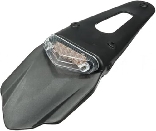 Luz de freno para motocicleta de 12V con soporte de matrícula y piloto transparente antimpactos