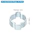 PATIKIL 10 Pack 14-17mm Double Ear Hose Clamp, Galvanized Steel Crimp Rings for Tubing Pipe Fitting Connections, Silver Tone