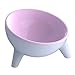 ANG-puneng Elevated Dog Cat Bowls Stress Free Pet Feeder and Waterer with Base Anti Vomiting 15Â° Tilted Raised Nonslip No Spill
