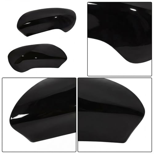 Coque de rétroviseur Qashqai J10 2007-2014 noir brillant coque plastique ABS anti-usure