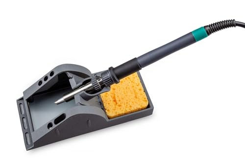 QUICK Estación de soldadura de alta frecuencia 3205 ESD regulable digitalmente, 150 W, incluye soldador con punta de soldadura de 5 mm y accesorios, 100°-550 °C, calibrable, 3 memorias fijas, modo de - imagen 6