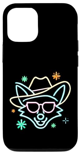 Cowboy Fox Face �T���O���X �ʔ��� �E�G�X�^�� �O���t�B�b�N �s���N ���� �X�}�z�P�[�X iPhone 12/12 Pro �p