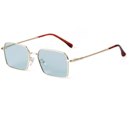 Lunettes de soleil rectangulaires teintées ombre pour masquer la fatigue oculaire