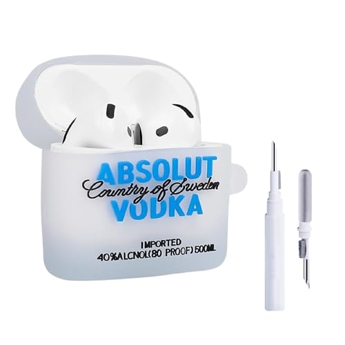 Image of YODI Case Cover for Airpods Pro|Pro 2|Airpods Pro 3|Airpods 4 Pouch, Silicone Cases with Cleaner Kit 360 Drop Protection,Shock-Resistant (VODKAA, Airpods 4)