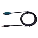 BEAZOOM Alpine KCE-236B - Adattatore audio AUX da 3,5 mm, per auto, MP3 e PSP, colore: nero e blu