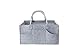 SUNSEATON Baby Windel Caddy Organizer, Wickeltasche Organizer, Tragbare Wickelorganiser Filz Organizer mit Abnehmbarem Teiler für Schlafzimmer, Auto, Reisen und Wickeltisch (L)