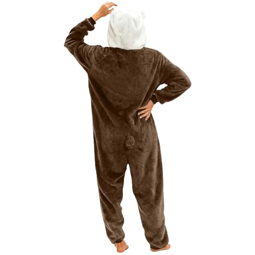 Pijama de animal entero unisex en forro polar talla única para adultos