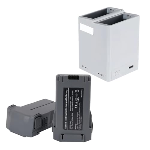 5000mAh �C���e���W�F���g �t���C�g �h���[�� �o�b�e���[ DJI Mini 5 Pro Plus �����p�o�b�e���[�ƌ݊���������A��s���Ԃ͍ő� 52 ���ł�(2pcs+Dual-bay charging)