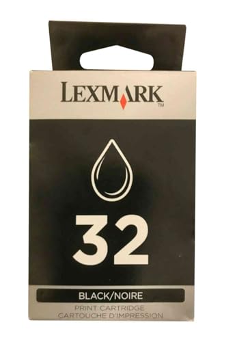 Cartouche d'encre d'origine Lexmark N°32 Noir pour imprimante jet d'encre