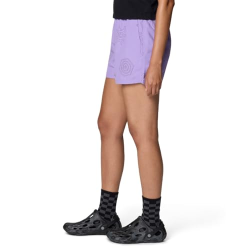 Mountain Hardwear Women's Stryder Short, Harbor Violet Screens Print, Large x 3 by Mountain Hardwear - Used condition - Image 3