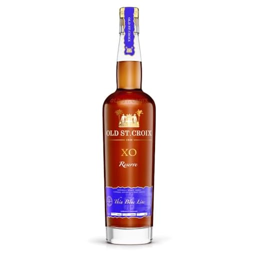 Old St. Croix | XO The Thin Blue Line | Premium Spirituose auf Rumbasis | Lieblicher Geschmack | 700 ml | 40% Vol.