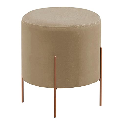 Puff Banqueta Odim Luxo Base Bronze Castellar Móbile