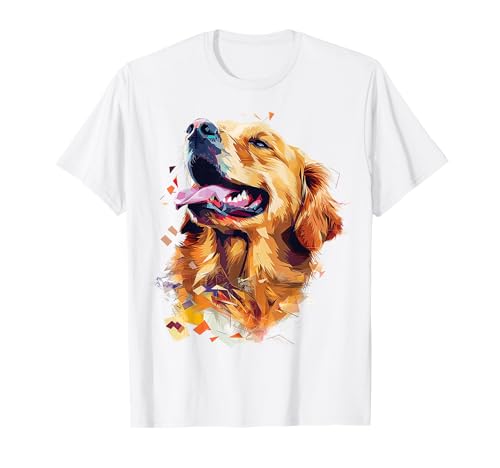 Golden Retriever Dog Illustration pour animal de compagnie Golden Retriever T-Shirt