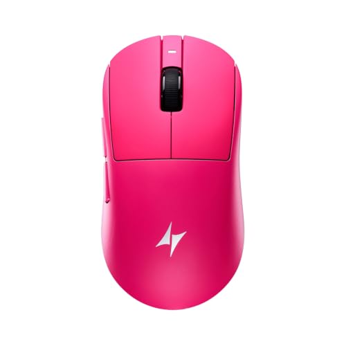 Image of ATK Dragonfly A9 MINI+ Wireless Gaming Mouse, PAW3955 Master Sensor, DPI up to 50,000, 39g Ultra-Lightweight, 8K Polling, 200 Hr Battery Life, All-New Nano Coating, Dual-Mode 2.4G /Wired - Pink