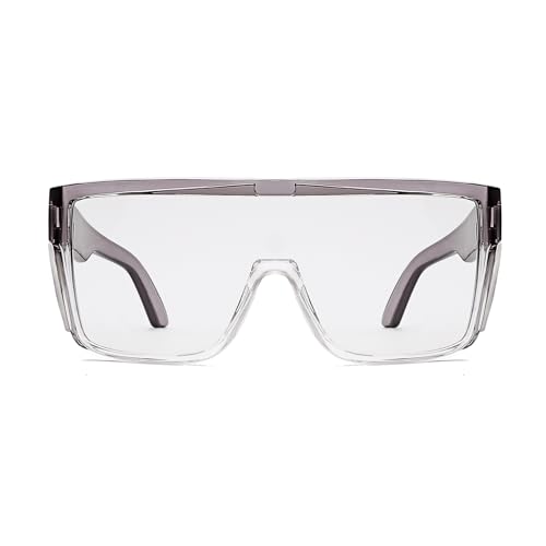 Image of UV400 Transition Photochromic Safety Glases Light to Dark Grey Lens ANSI Z87 Impact Approved