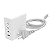 Produktbild ZAGG mophie USB-C Speedport 120 Wall Charger, 120 Watt, GaN, Fast Charging, Dual Port, Lightning Device, (White, EU Adapter), 409909309