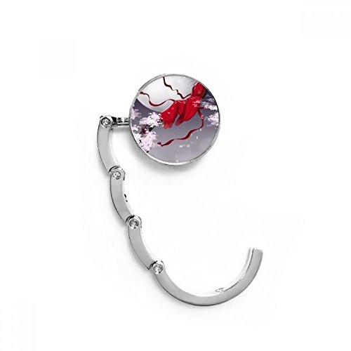 Gancho de bolso plegable DIYthinker con arte de Luna Roja