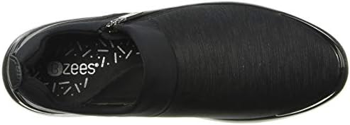 BZees womens Axis Sneaker, Black, 8.5 Wide US | Image 4