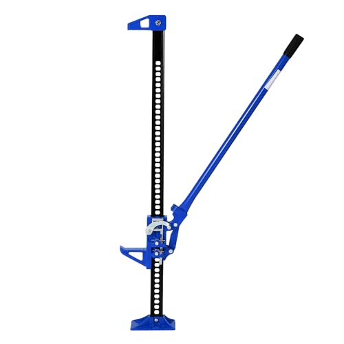 GarveeTech 48 in Farm Jack 3 T Capacity Ratcheting Off Road Utility Heavy-Duty F-arm J-ack for Tractor Truck SUV Lift Height 5.12-41.14 in