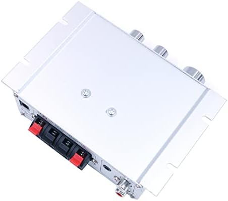 Fasizi LP-V3S Digital Player Car Power Hi-Fi Stereo Amplifier Speaker 3.5mm Audio Input MP3 Motorcycle Super BASS AMP 2x 25W RMS (PowerSupply Not included) -Silver