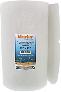 Master Pet Supply Premium Dual Density Aquarium Filter Pad Roll, Cut to Fit 12