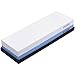 Pietra Affilacoltelli Professionale, 2-In-1 Affilacoltelli Professionale Combinazione, Pietra Per Affilare i Coltelli, Grana 1000/6000, Con Supporto In Gomma Antiscivolo (Blu e Bianco)
