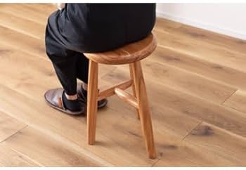 ミンディ無垢材 スツール 丸 椅子 木製 ダイニングチェア 北欧