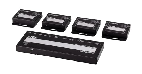 ATEN VS1824KIT 4-Port 4K HDMI Cat6 Splitter mit 4 Empfänger