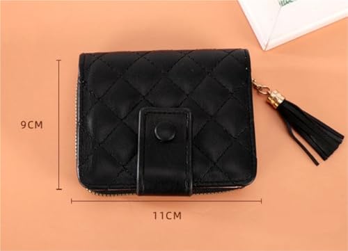 Fashionable And Simple Square Short Wallet With Multiple Coin And Card Slots(Jujube)2
