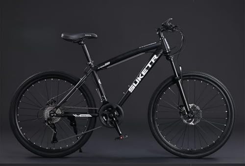 WGM自転車 マウンテンバイク マウンテンバイク 24/26/27.5インチ21/24/27/30段変速ディスクブレーキ衝撃吸収ロード アルミ合金フレーム 油圧式ディスクブレーキ 成人男性と女性レーシング十代の学生作業オフロード自転車MTB 適合女の子 男