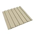 NovaGrid Panel 2PCS 3D Groove Texture Panel Sound Insulation Flat Noodles Wall Panel Solid Core Design Suitable for Interior Decoration 118" x 5.12" (Vintage Latte)
