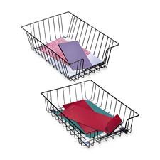 Wire Desk Tray- Letter Size- 10in.x14-.13in.x3in.- Silver