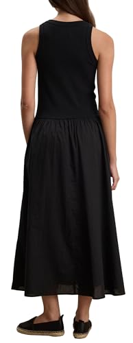 VELVET BY GRAHAM & SPENCER Women's Amelia Rib & Poplin Mix Media Dress, Black, X-Small2