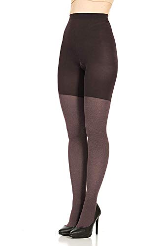 Star Power by SPANX Center-Stage Heathered Shaping Tights 2215 - (Heathered Java/A)4