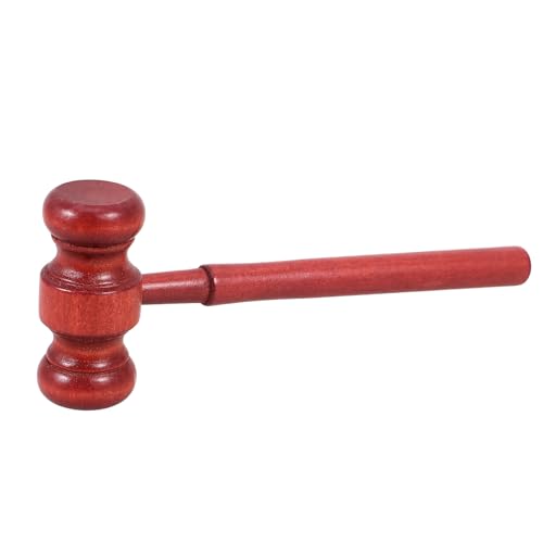 NOLITOY Martillo de Juez de Madera Resistente para Disfraces Accesorio Práctico para Jueces Abogados y Regalo para Roles y Eventos de Cosplay