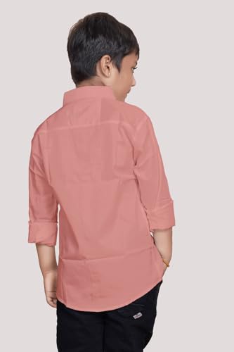 Image of Boys Solid Casual Shirt in Cotton Fabric
