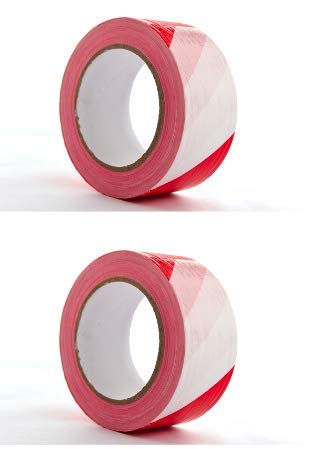 DARIT [Pack Of 2] Non-Adhesive Hazard Warning Barrier Tape 50mmX200m Polyethene Tape WHITE & RED(PACK OF 2) (B08J3RP33Q) Amazon Price History, Amazon Price Tracker