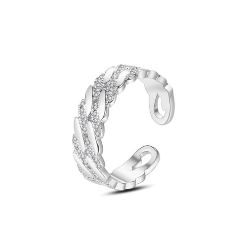 14K Gold Twisted Moissanite Ring, Adjustable Rope Design Open Band, Unique Minimalist Jewelry for Women